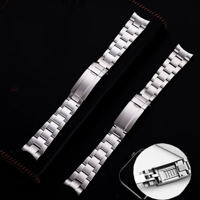 Metal Bracelet For Oyster Stainless Steel Watch Band for Rolex SUBMARINER DAYTONA GMT Men Business Watch Bracelet Strap 20/21mm