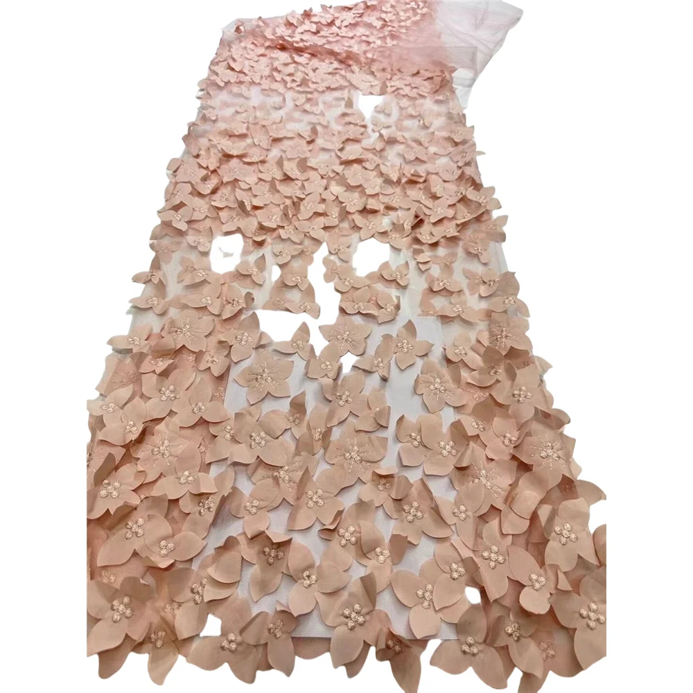 

High Quality Mesh Embroidery ZH-14068210 Tulle Nigerian Lace Fabrics For Bridal