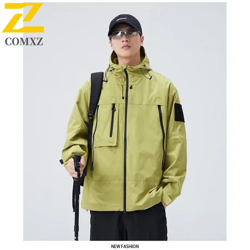 

Ветровка COMXZ, легкая куртка, водонепроницаемая ветрозащитная дышащая походная куртка для рыбалки, кемпинга, весенне-осенняя уличная одежда