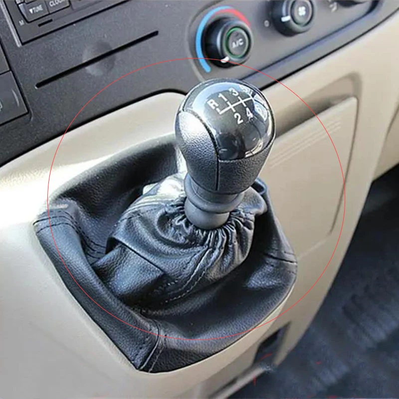 For Ford Transit Van MK7 2006 2007 2008 2009 2010 2011 2012 2013 Car Gear Shift Knob Lever Stick Pu Leather Boot Cover Gaiter