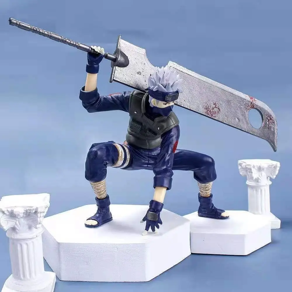 Figura de acción de Naruto Shippuden: Zetsu no Sora Flagman Kiba Kakashi montado en coche