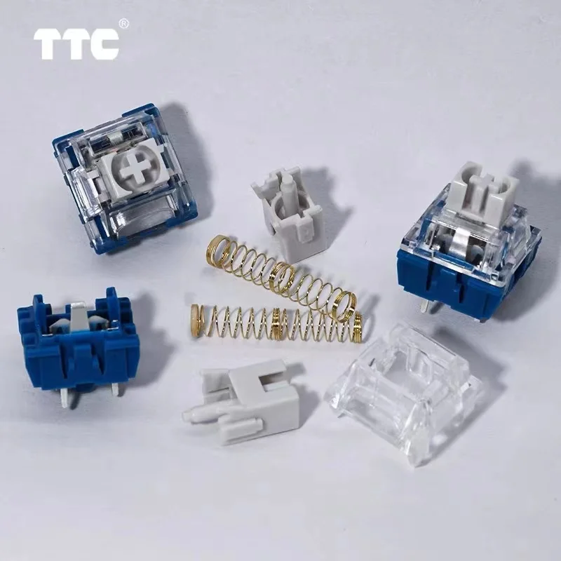 TTC Speed Silver V2 Switch tastiera meccanica personalizzata Switch HIFI Linear 45gf 3Pin RGB SMD Hot Swap Kit da gioco fai da te prevenire il clic