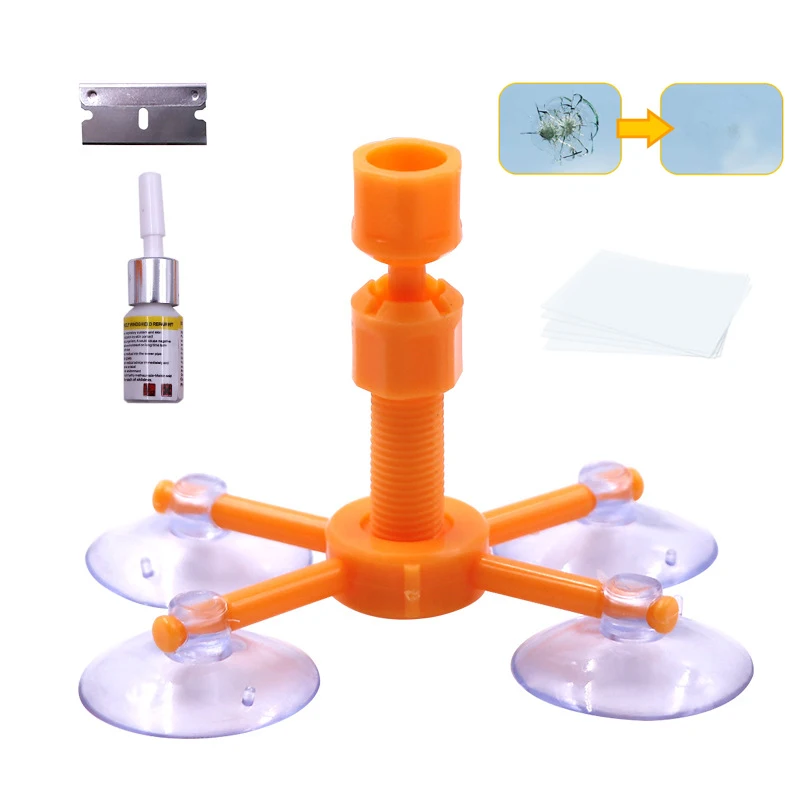 Windshield Repair Kit Scratche Quick Fix Car Styling Cracked Glass Windscreen Resin Sealer DIY Auto Window Screen Polishing Tool