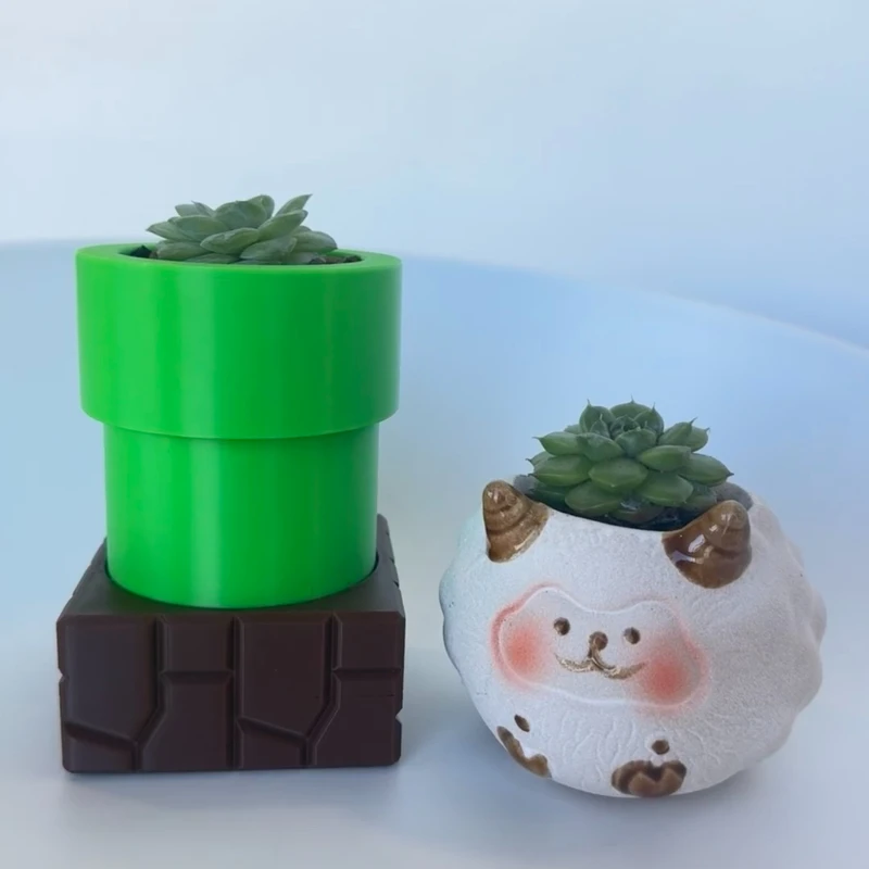 3D Printing Model Piranha Water Pipe Planter Water Pipe Pencil Holder Storage Ornament Cartoon Net