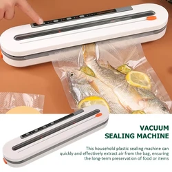 2024 New Automatic Vacuum Packaging machine Food Vacuum sealer for Dry wet soft powder Household food Storage Sealing machine