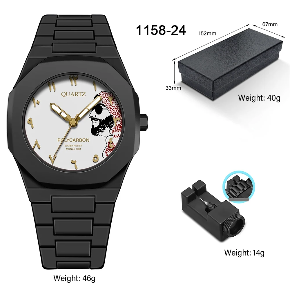 남성용 아라비아 숫자 쿼츠 시계 최고급 쿼츠 시계 남성 비즈니스 시계 방수