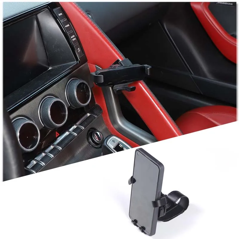 

For Jaguar F-TYPE 2013+Automotive Interior Modification Accessories Automotive Center Handle Phone Stand