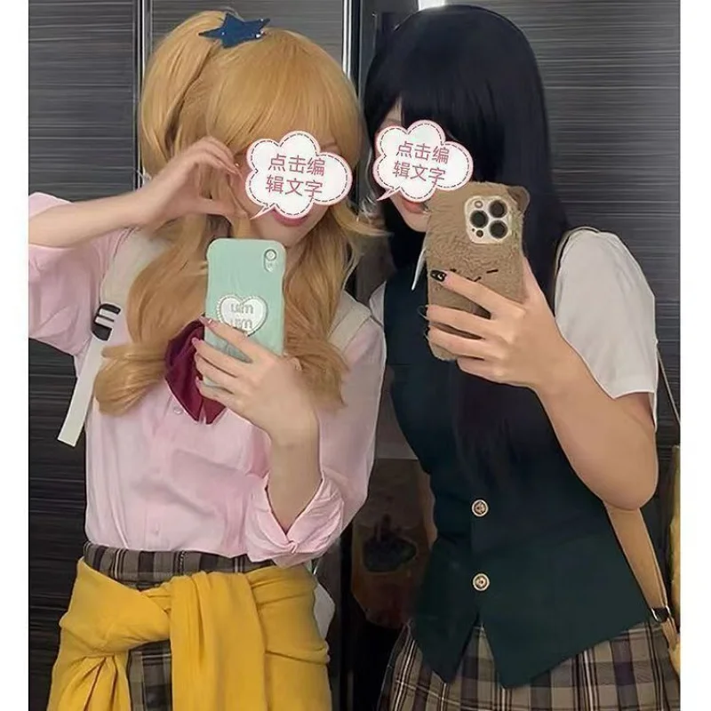 مشع المنزل نكهة الحمضيات رائحة الأزرق الأصلي YecosWig لوليتا أنيمي معرض فتاة رومانسية شعر طويل مستقيم #5