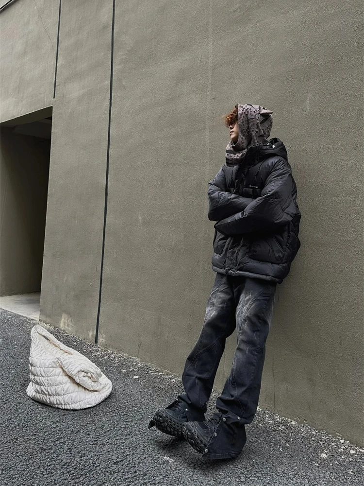 

Мужские джинсы-клеш в стиле ретро, свободного кроя, весна-осень, бренд Haome, для уличного стиля