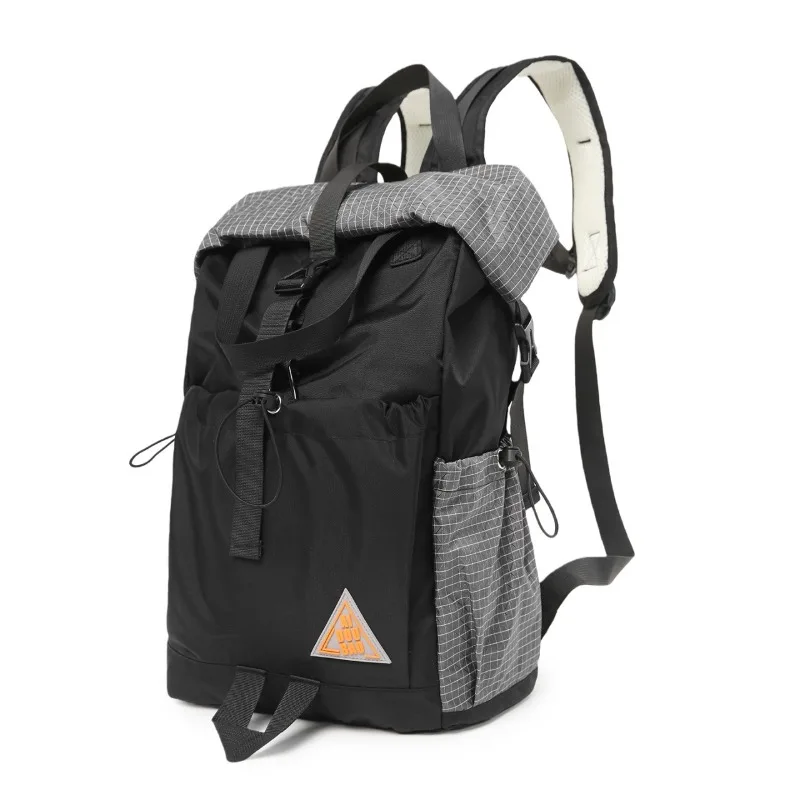 Lightweight Outdoor Travel Backpack Trendy Color-Blocked Men Women Daypack Large Expandable Hiking Mountaineering Rucksack