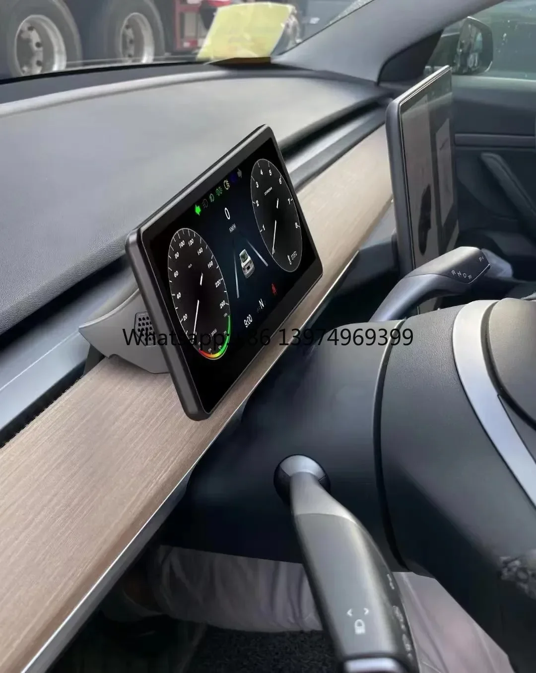 Driver View Speedometer Dash LCD Heads up Display for Leeiion MODEL 3 Auto Meter