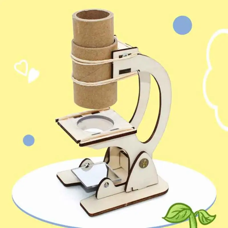 

Детский научный набор для микроскопа «сделай сам», научная игрушка ручной работы, развивающая игрушка, развивающая игрушка для небольших проектов, образовательный эксперимент