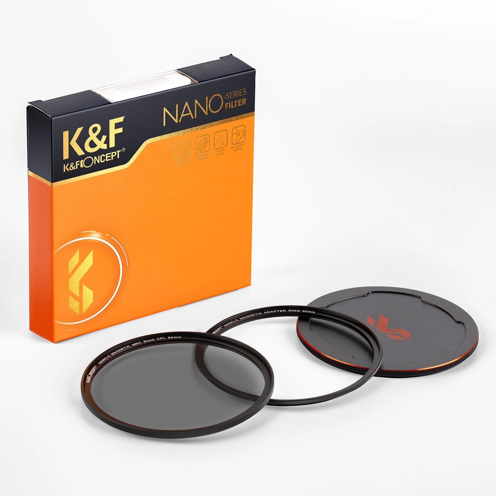 K&F Concept Nano-X Magnetic CPL Circular Polarizing Filter 49mm 58mm 62mm 67mm 72mm 82mm With Lens Cap And Magnetic Adapter Ring