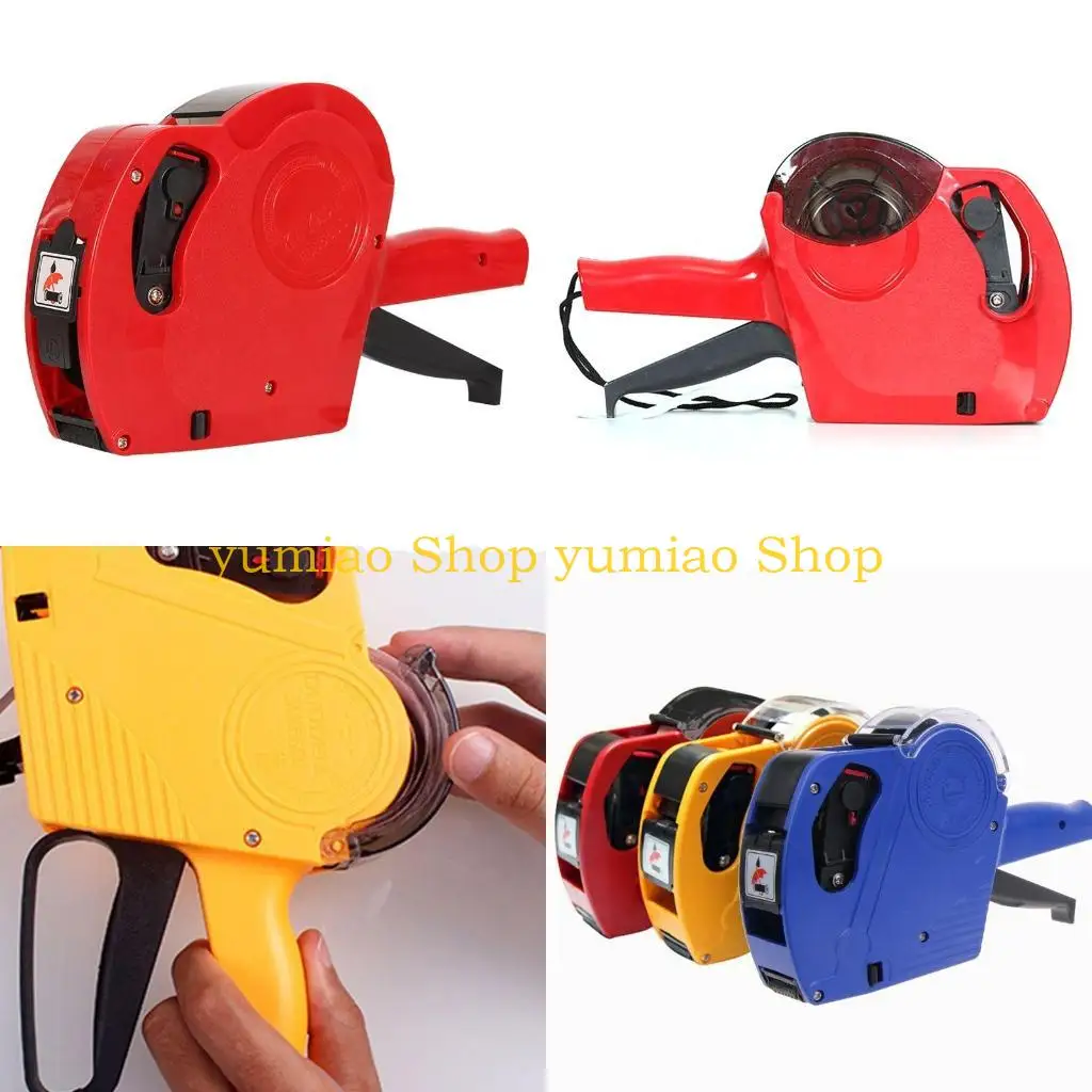 

587B Ручной пистолет для маркировки цен, пластиковый 8-значный пистолет для ценников 21 х 12 мм, машина для этикеток для