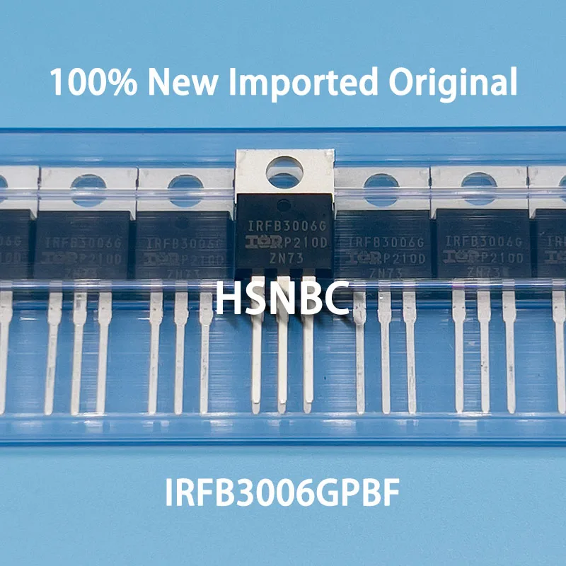 

10Pcs/Lot IRFB3006G IRFB3006GPBF IRFB3006 TO-220 60V 195A MOSFET N-channel Power Transistor 100% New Imported Original