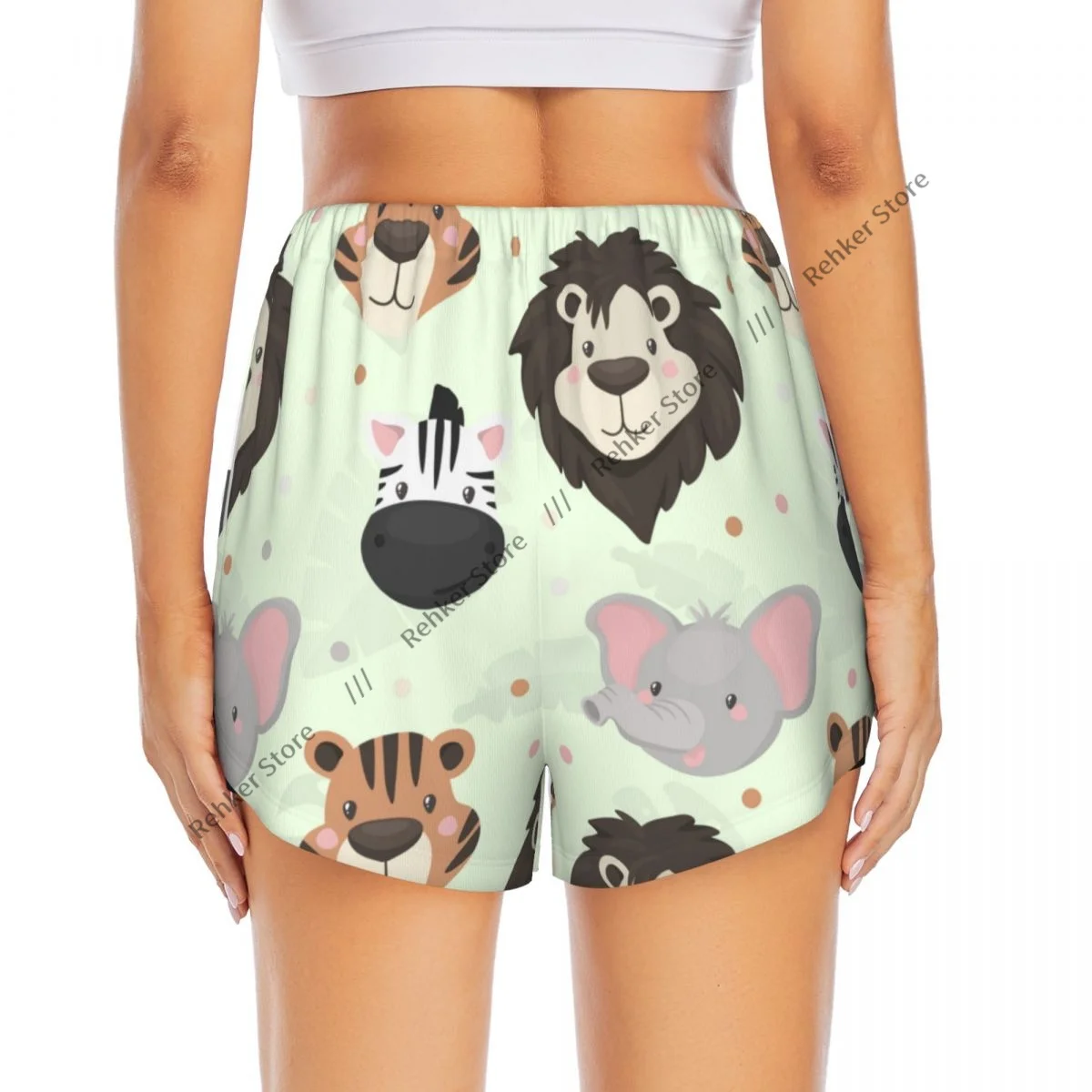 شورت اليوغا للنساء، شورت اللياقة البدنية، شورت رياضي للجري، شورت رياضي سريع الجفاف مع جيب