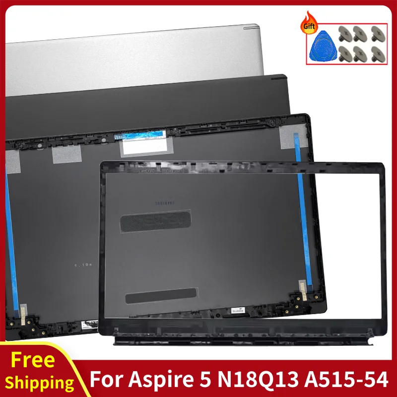 For Aspire 5 A515-54 N18Q13 A515-44 A515-53 A515-55G S50-51 New Laptop LCD Back Cover Front Bezel Hinges Rear Lid Top Case Metal