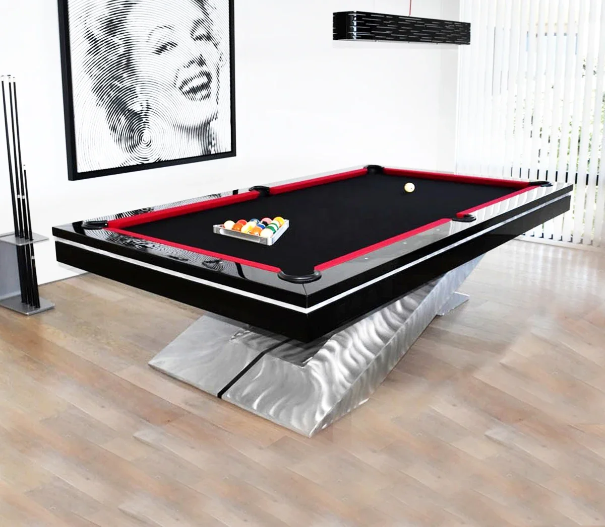 Home Luxury Style Custom Design Slate Bed Cheap Price 9ft 8ft 7ft Size Professional Pool Table Billiard with Accessories