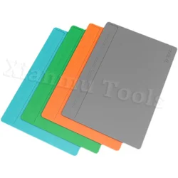 2UUL ST81-85 Insulation Pad Heat Resisting Silicone Pad with Anti Dust Coating Repair Workbench Table Anti-Static Repair Tool