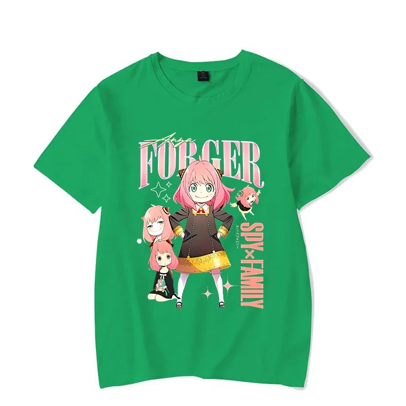 New Anime Anya Forger T-Shirt Women Fashion Harajuku T Shirt Summer Cool Short Sleeve Hip Hop Top Tee