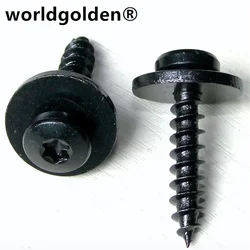 worldgolden 100pcs auto metal fasteners Round Head Inner Hexagon Tapping Screw for Renault 7703017090