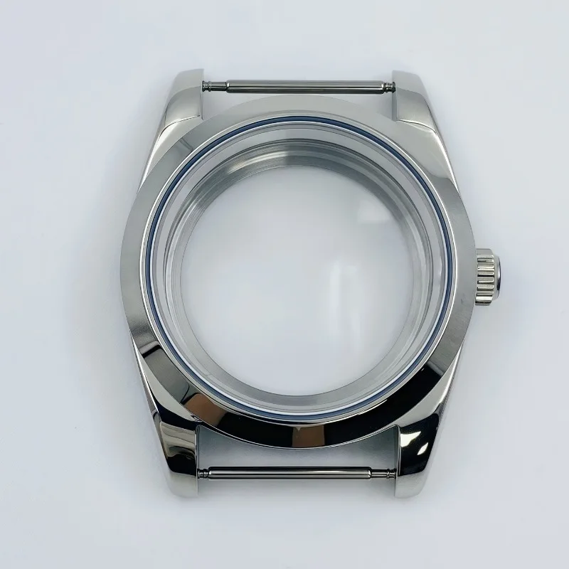 36/39MM Journal for Dogtooth Ring Case Oyster Stainless Steel Case Rounded Edge Watch Case Sapphire for NH35 Movement