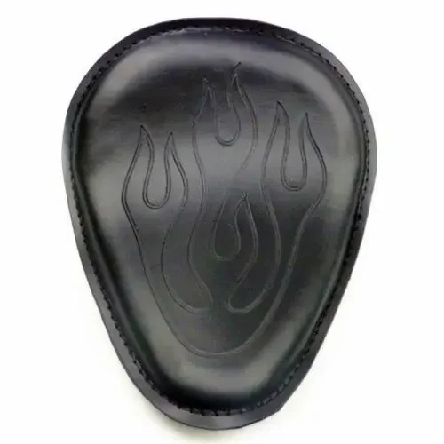 Motorcycle Leather Flame SOLO Slim Seat 3