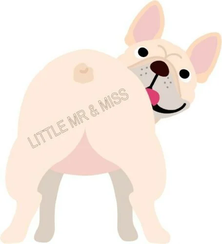 

For FRENCH BULLDOG Peeking Dog Breed Color Window Wall Laptop Sticker w/proof