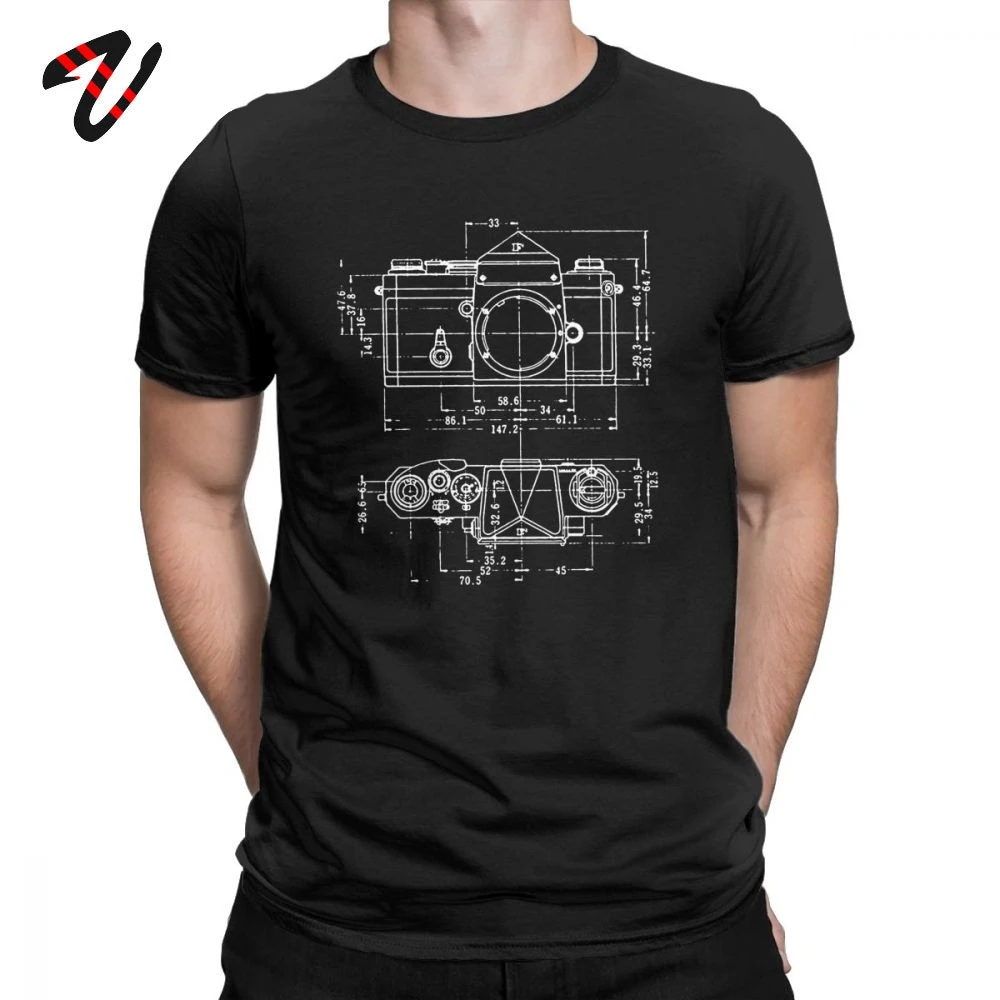 Men\'s T Shirt For Photographer Super Fashion Camera Patent Tshirt Luxury Cotton Clothing Crew Neck Tees Swag Oversize T-Shirts