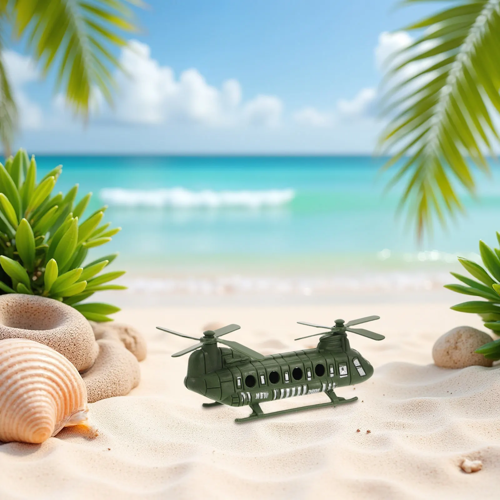

20Pcs Dual Rotor Military Helicopter Aircraft Airplane for Kids Boys Girls Display Ornament Flying Airplane Toys