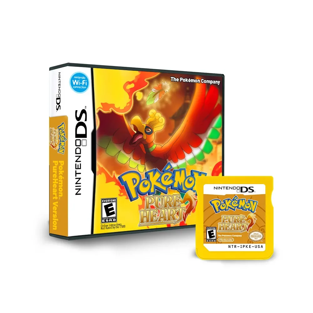 2024 NDS Game Card New Version of  The Game Original Black 2 Excellent Silver Pokemon R4 US Version English 3DS DS