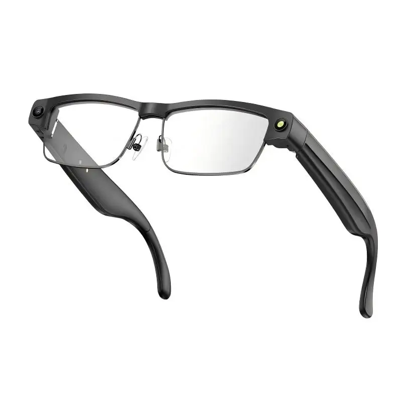 AI Smart Photo Glasses 800W Camera 1200P Anti-Shake HD Video Recording, Translation, Voice Assistant, BT Music & Call