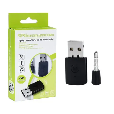 Bilashmart Wireless Game Audio Headphone Adapter Receiver for PS5 PS4 Game Console PC Headset Blue tooth 5.0 Audio Transmitter