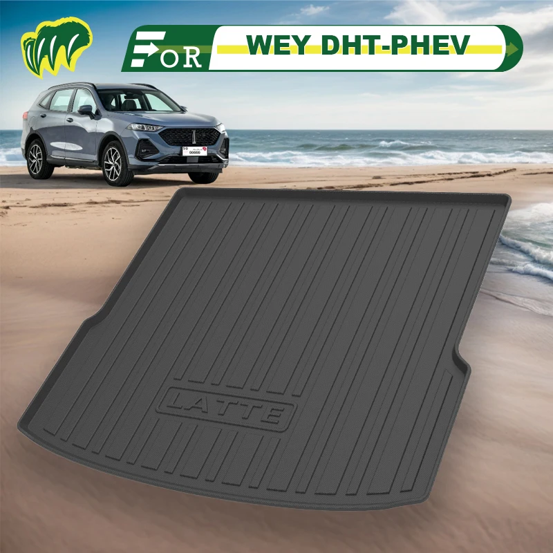 For GWM WEY PHEV DHT-PHEV 2022 Custom Fit Car Trunk Mat All Season Cargo Mat 3D Shaped Laser Measured Trunk Liners