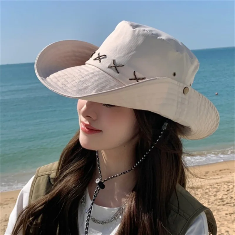 

Summer fisherman hat for sunproof & sunshade, outdoor breathable hat for hiking, camping, fishing & mountaineering