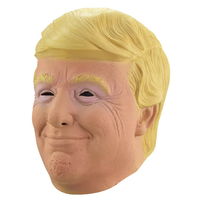 President Trump's mask Halloween latex character mask headwear Trump's mask playing props