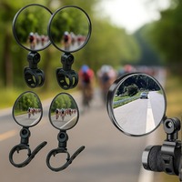 Bicycle Rearview Mirror 360 Degree Adjustable Rotatable Cycling Handlebar Rear View Mirrors for MTB Road Bike Safety Accessories