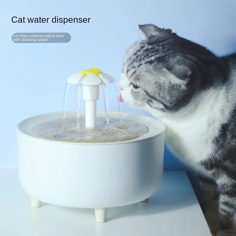 Recirculate Filtring Drinker Cats Water Dispenser Pets Water Fountain Auto Filter USB Electric Mute Cat Drinker Bowl Pet Supplie