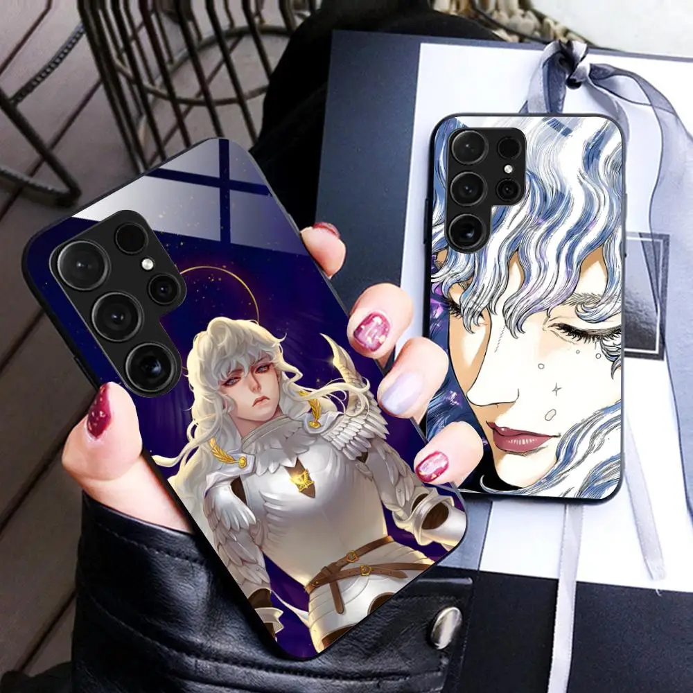 Anime Griffith Phone Case for Samsung Galaxy A56 55 54 53 52 51 36 35 34 23 16 15 5G Glass Protective Cover