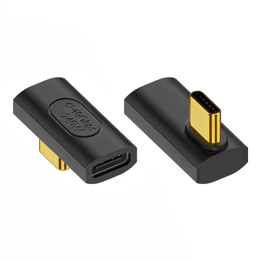 JCD USB 4.0 Type-C قابس مهايئ USB-C ذكر إلى أنثى موسع OTG 40Gbps نقل 240 واط شحن سريع محول البيانات