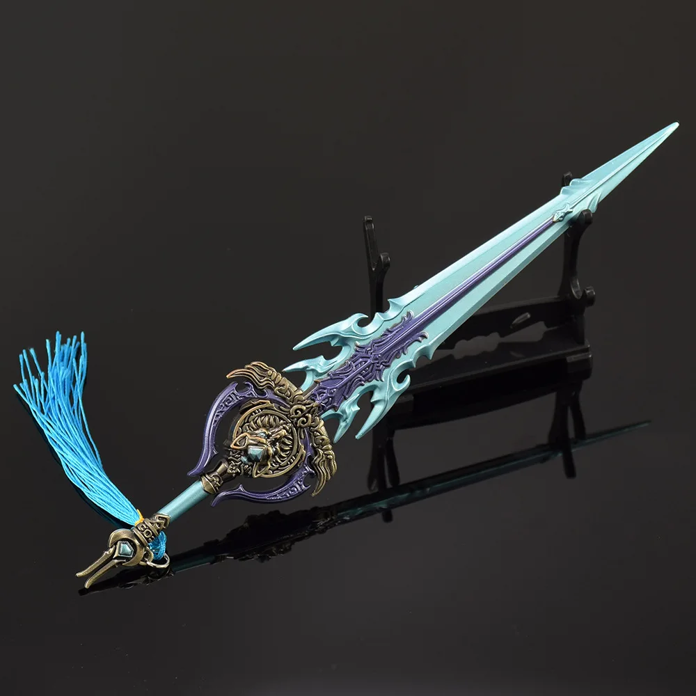 23cm/9.06in Frostwolf's Chinese Cold Weapon Model Game Peripherals Teeth Knife Collectible Desk Cosplay Hobbies Boys Toys Gifts