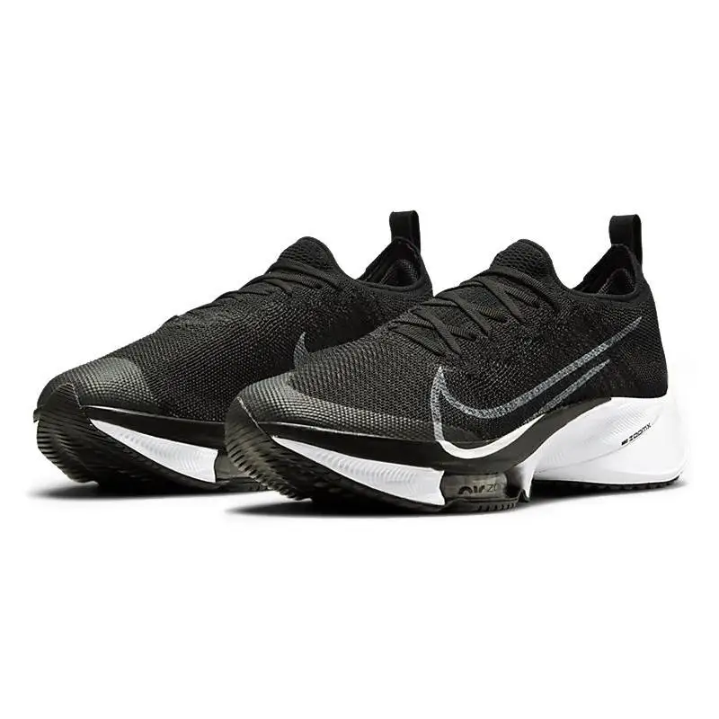 Nike Nike Air Zoom Tempo NEXT% Flyknit 'Black White' รองเท้าผ้าใบรองเท้า CI9923-005