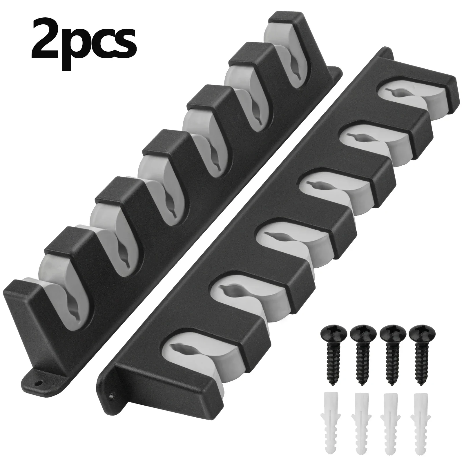 

2pcs Fishing Rod Holders 6-Rod Rack Vertical Pole Holder Wall Mount Modular For Garage Fishing Rods Storage Fishing Accessories