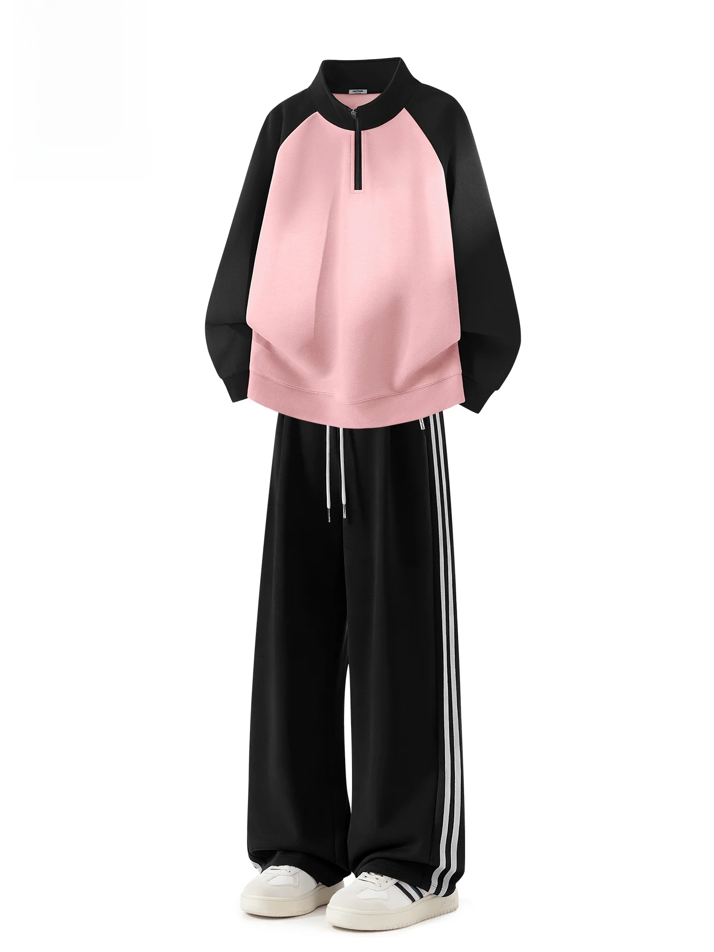 

Комплект: худи на молнии и спортивные брюки, повседневный, весенний, удлиненный рукав, хлопок/полиэстер, молодежный, модный, с принтом «Обезьянье растение»