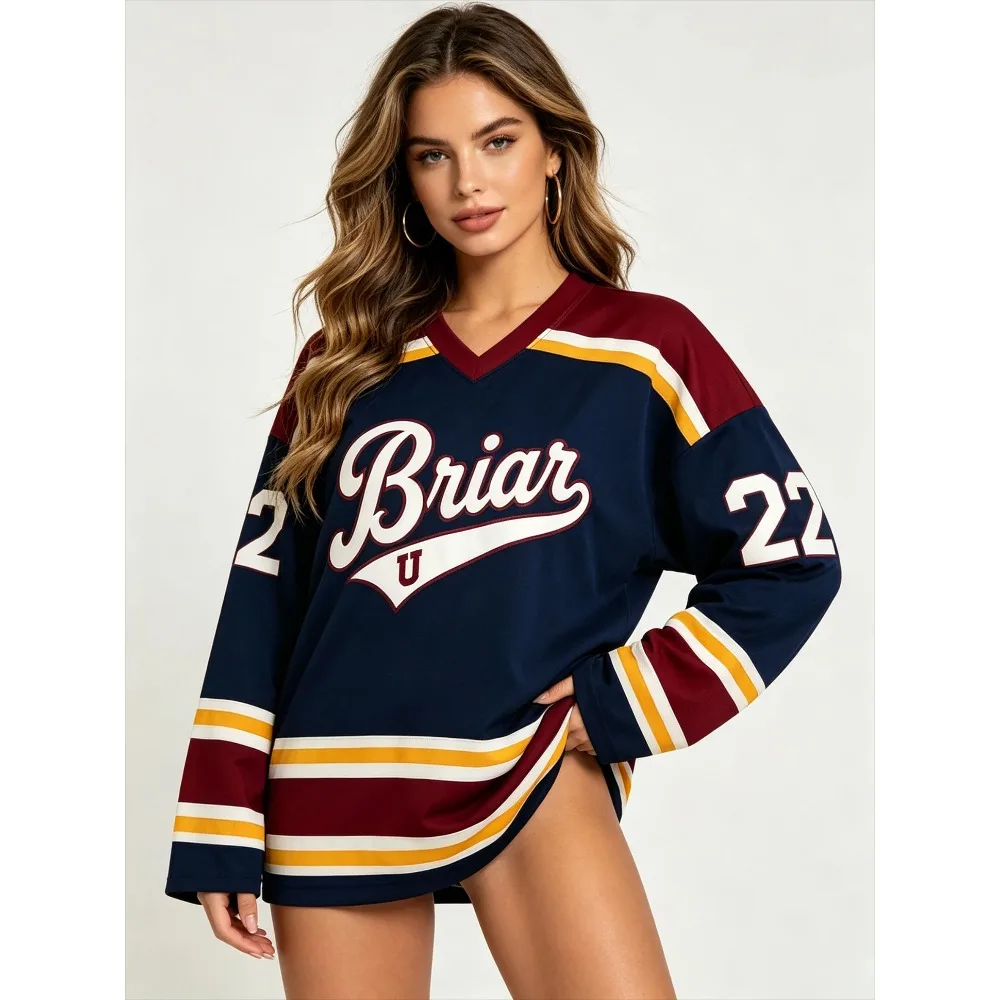 Camiseta de hockey de la Universidad Briar de la serie de TV Off Campus 2026, camiseta de merchandising de Graham Logan, Di Laurentis, Tucker, para hombre, mujer, unisex