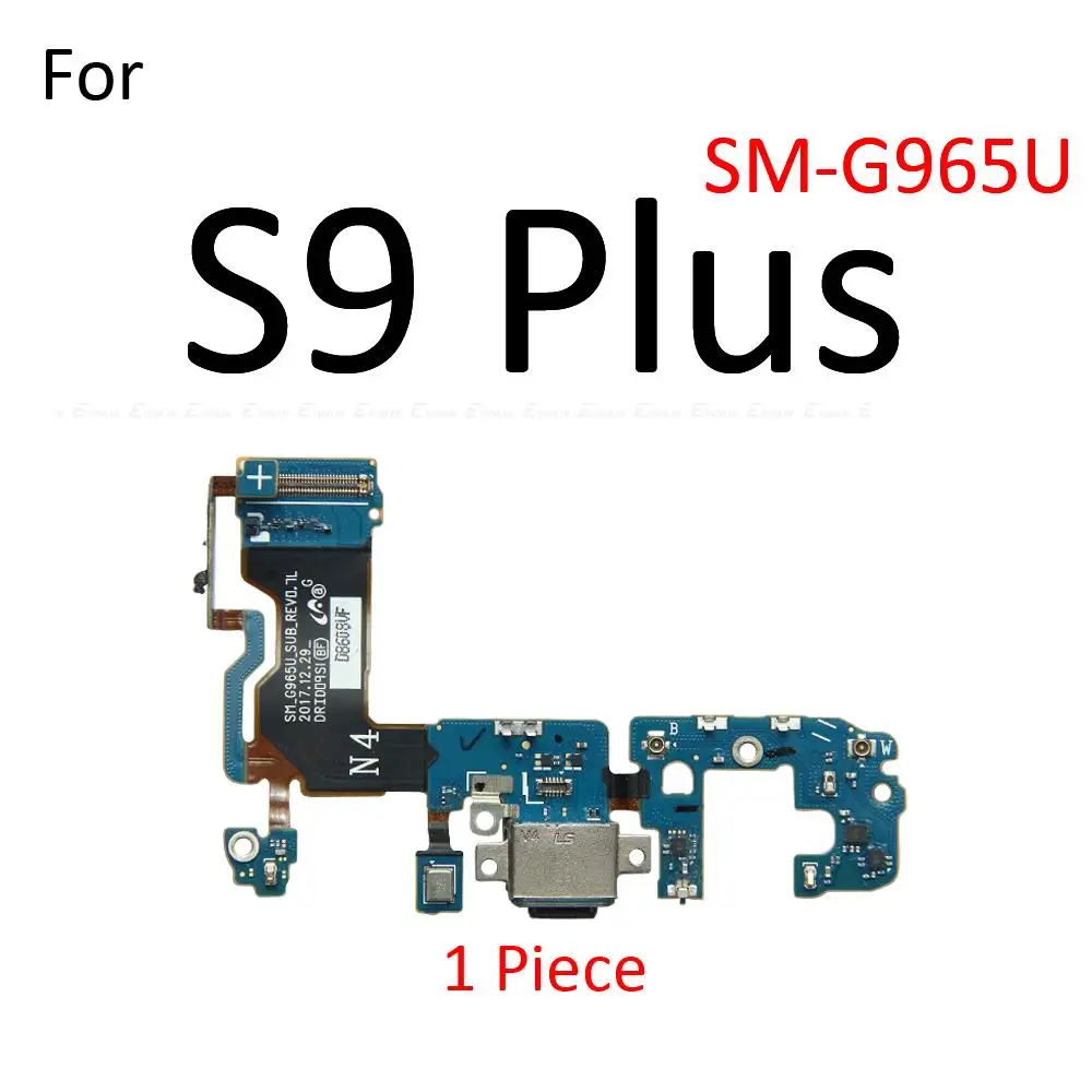 Charging Port Connector Board Parts Flex Cable With Microphone Mic For Samsung Galaxy S6 S7 Edge S8 S9 Plus