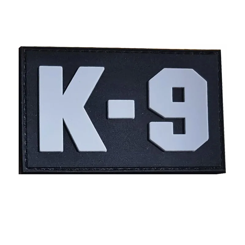 K9 Infrared IR Reflective Service Dog Rescue Embroidery Patch Military Tactical Patches Emblem Embroidered Badges Thin Blue Line