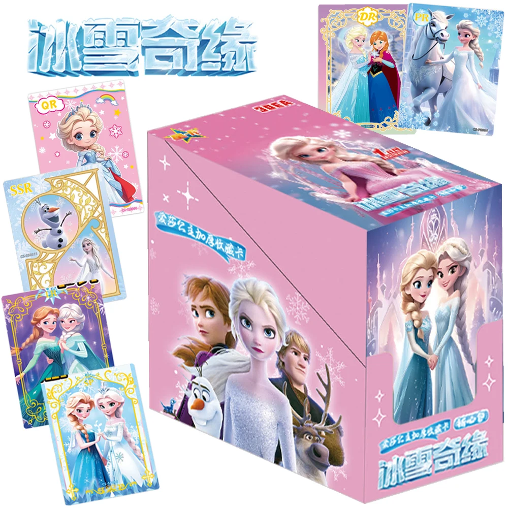 

Genuine Frozen Card For Children Kristoff Anna Elsa Fantasy Family Animated Movie Limited Game Collection Card Toys For Family