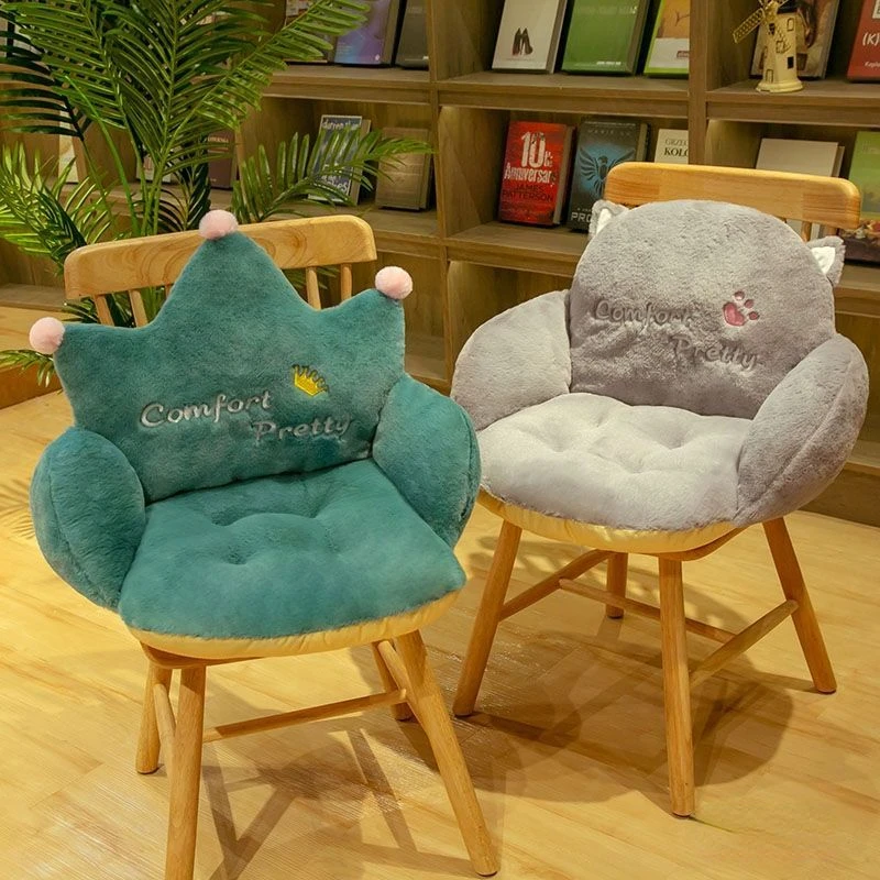 

Warmful Winter Seat Cushion Integrated Office Sedentary Butt Chair Mat Decoration Sofa Sitting Ground Students Thick Backrest