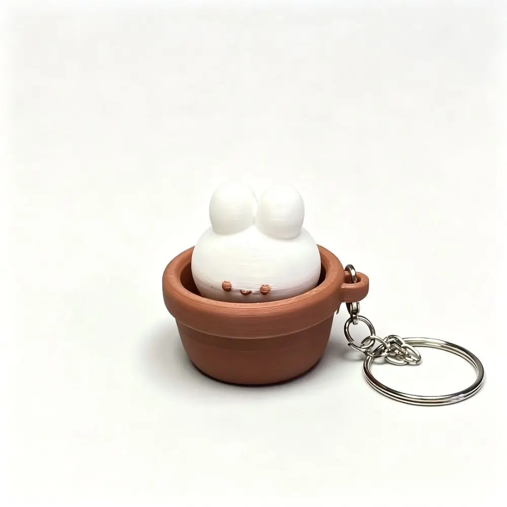3D Printed Keycap Clicker Pendant Button Press Funny Keyboard Fidgets Keychain Dog Key Ring Fidget Clicker Keychain